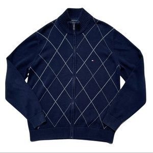 Tommy Hilfiger Zip Up Knit Cardigan